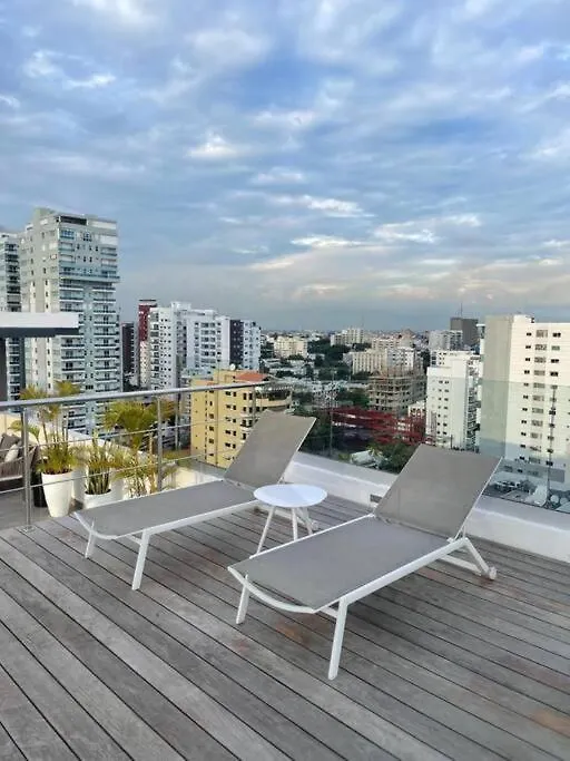 Apartmento En El Corazon De La Ciudad Con Piscina Infinita Y Vista Al Mar Santo Domingo 0*,