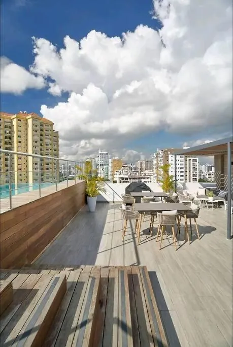 Daire Apartmento En El Corazon De La Ciudad Con Piscina Infinita Y Vista Al Mar Santo Domingo